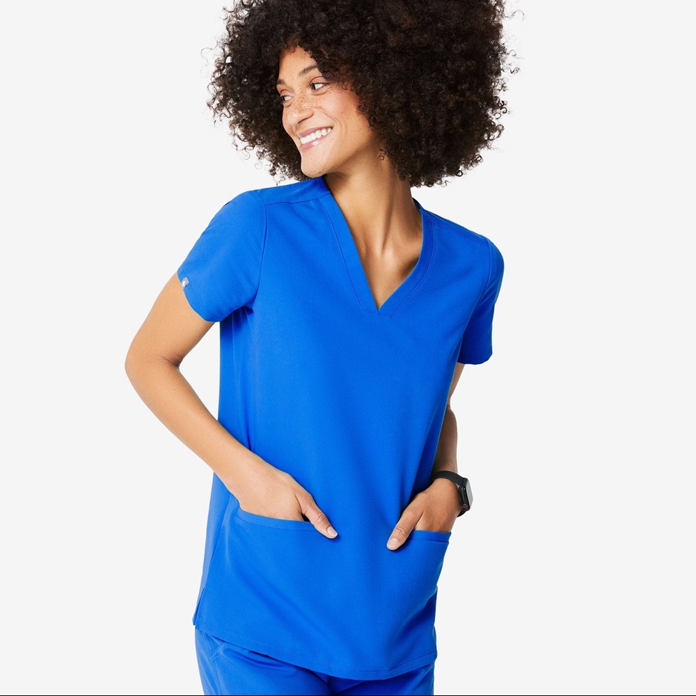 FIGS Royal Blue Scrubs Set